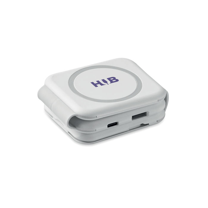Foldable charging station Bianco item picture printed