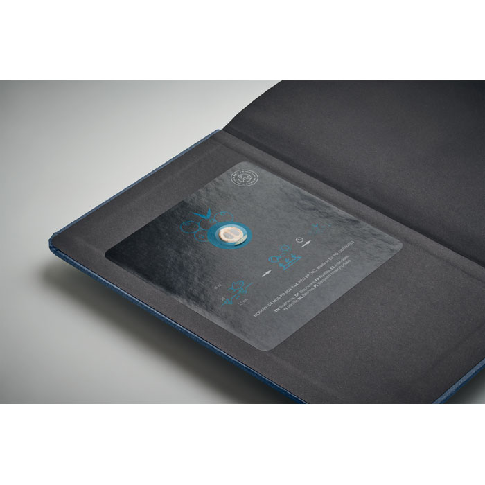 Notebook A5 in carta riciclata blue item detail picture