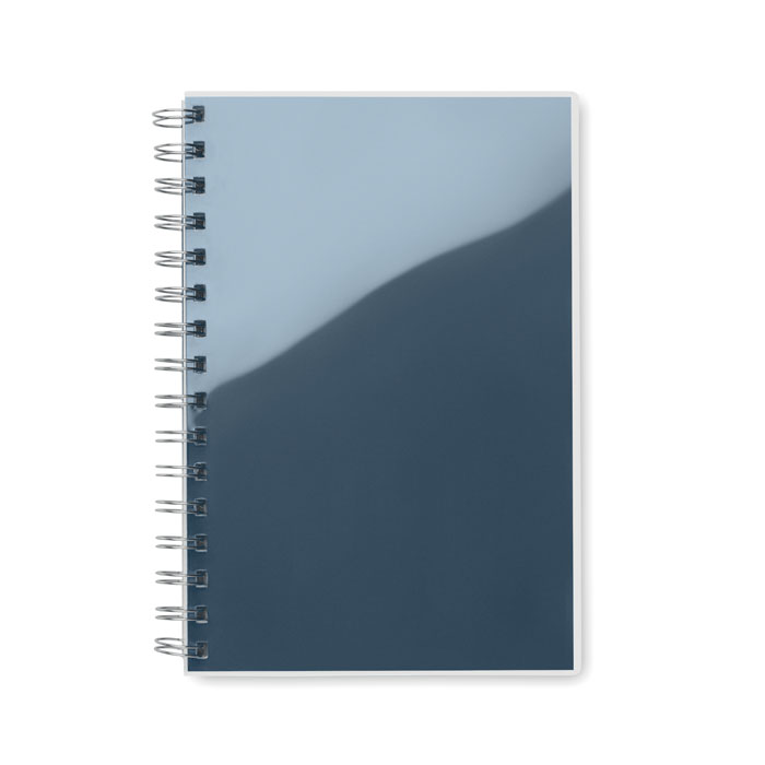 A5 RPET notebook recycled lined Blu item picture front