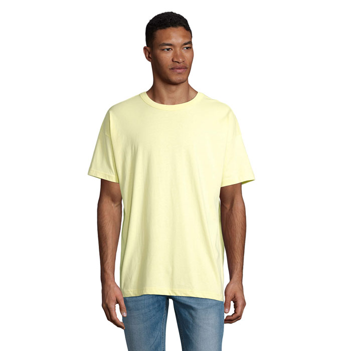 BOXY MEN OVERSIZED T-SHIRT Giallo Chiaro item picture front