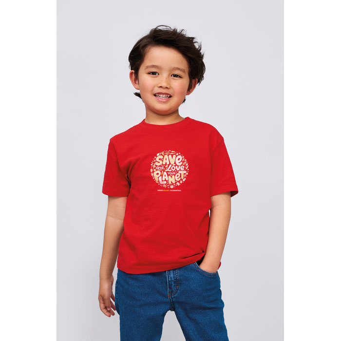 IMPERIAL KIDS T-SHIRT 190g Rosso item picture printed