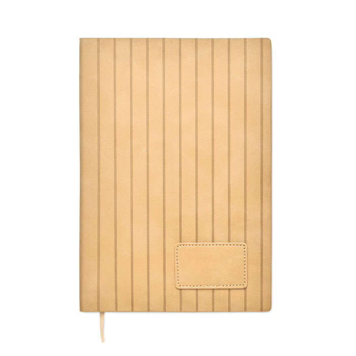 Notebook A5 in PU fumé Beige item picture top