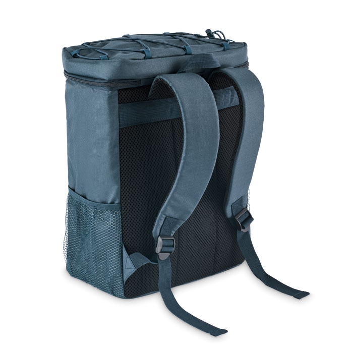 Cooler backpack in 600D RPET Blu item picture back
