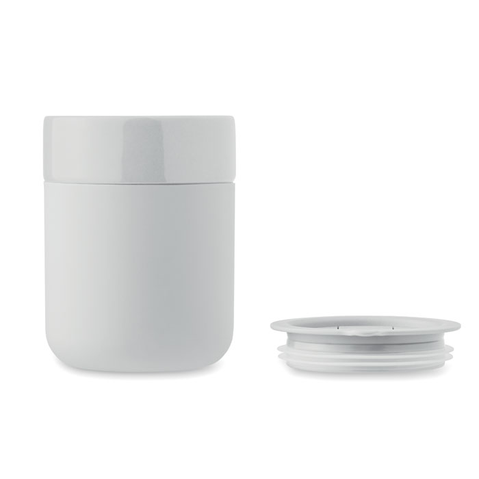 Bicchiere in ceramica 330 ml Bianco item picture top