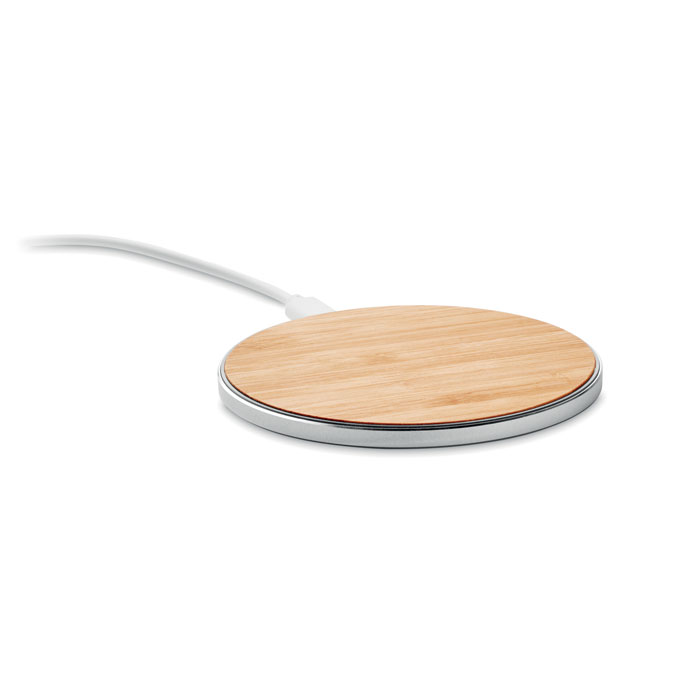 Bamboo wireless charger 10W Legno item picture front