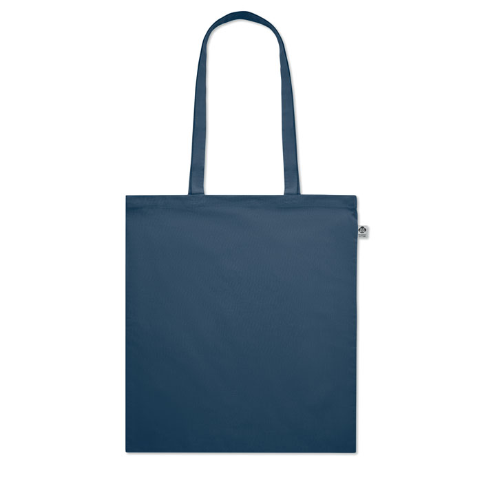 Organic Cotton shopping bag Blu item picture side