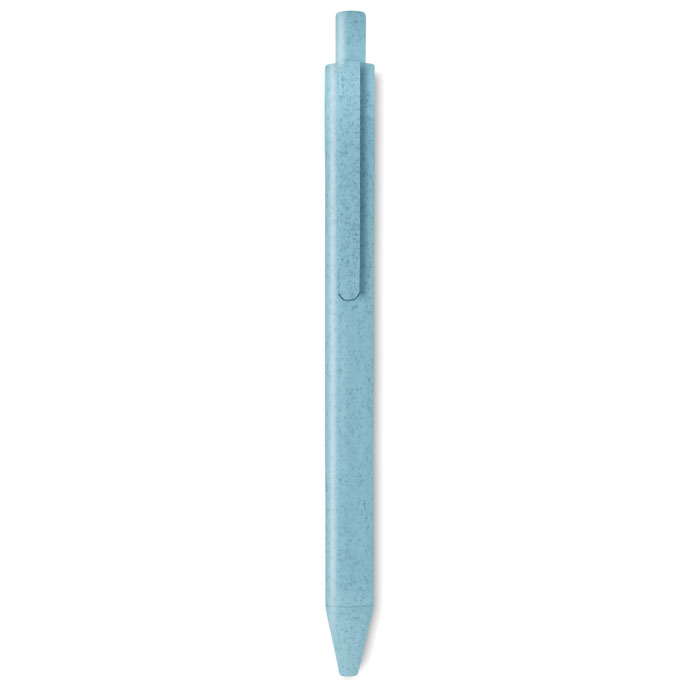 Wheat Straw/ABS push type pen Blu item picture front