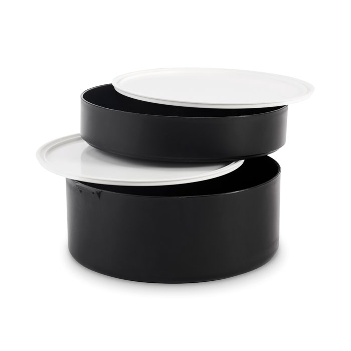 Portapranzo a due livelli Nero item picture top
