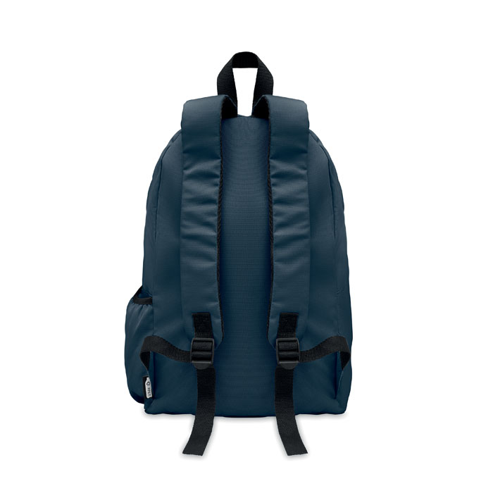 600D RPET polyester backpack Blu item picture back