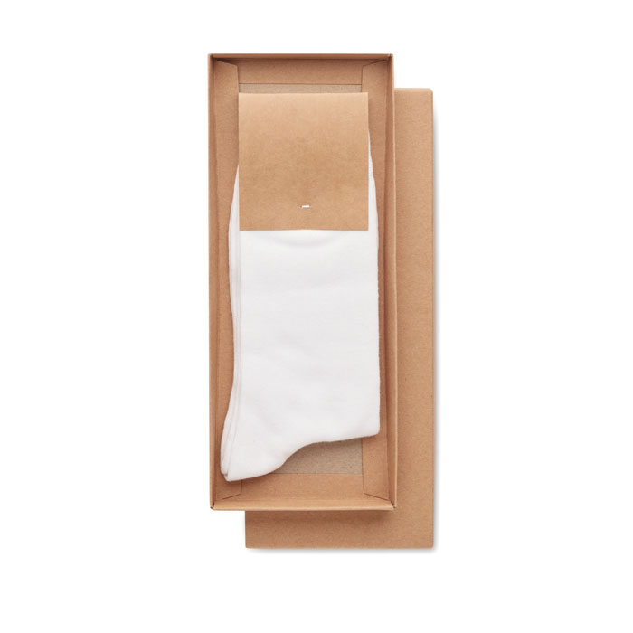 Pair of socks in gift box M Bianco item picture top