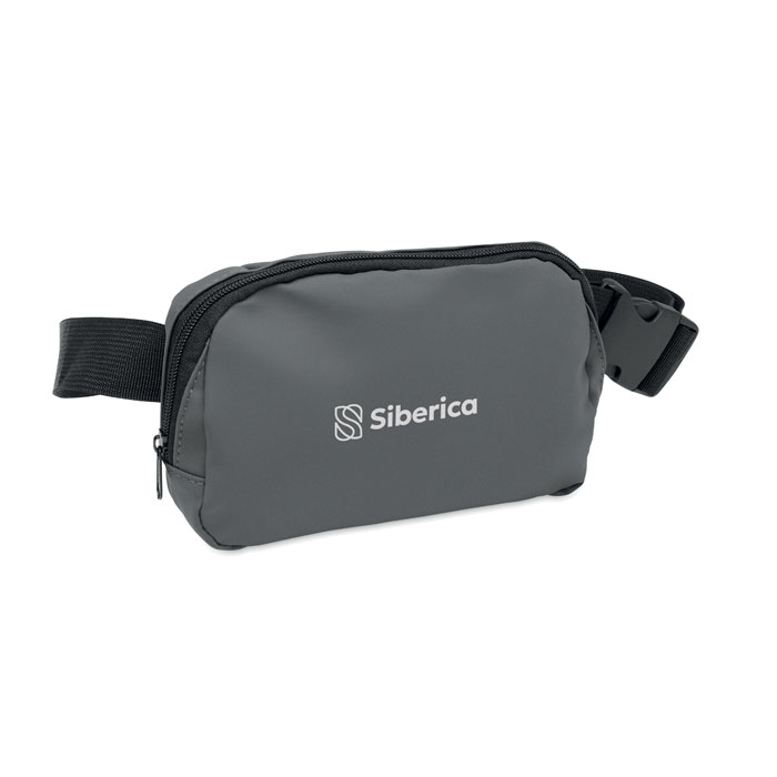 Waist bag in 210D polyester Grigio Pietra item picture printed
