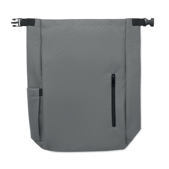 15'' roll top laptop backpack Grigio Pietra item picture 2