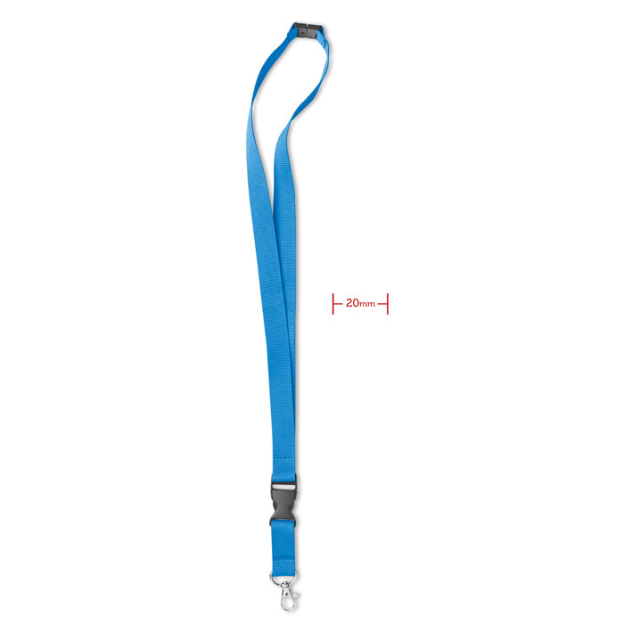 Lanyard con moschettone turquoise item picture front