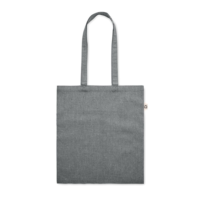 Shopping bag with long handles Grigio Pietra item picture side