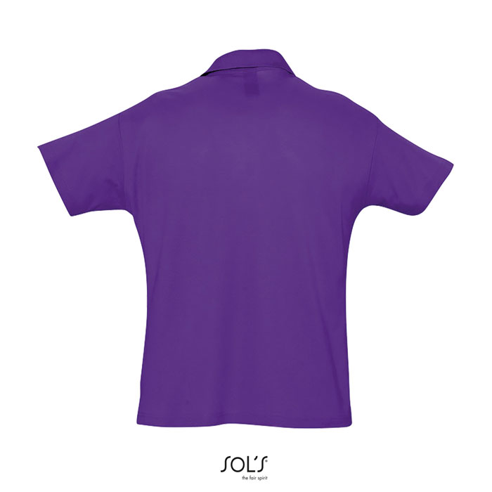 SUMMER II MEN Polo 170g Viola Scuro item picture back