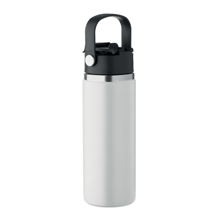 Double wall bottle 500 ml Bianco item picture side