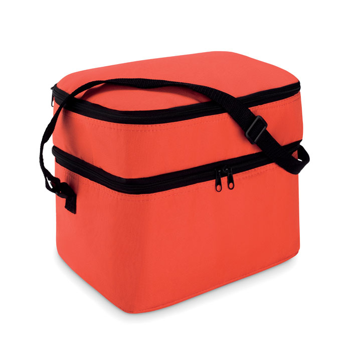 Cooler bag with 2 compartments Rosso item picture back