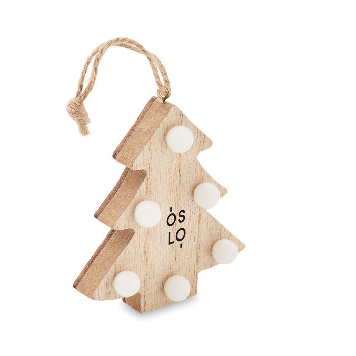 Wooden weed tree with lights Legno item picture printed