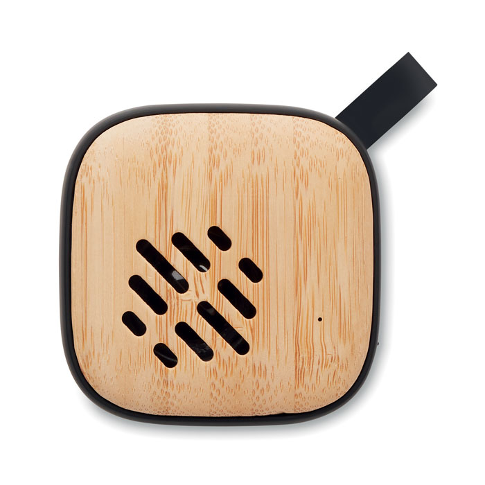 Speaker wireless in bamboo 5.0 black item picture open