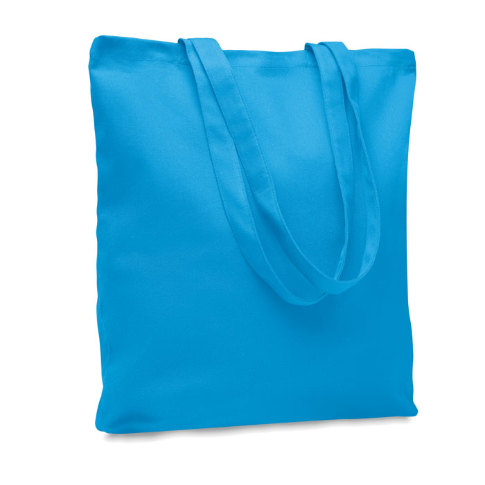 Shopper in tela 270 gr/m² turquoise item picture front