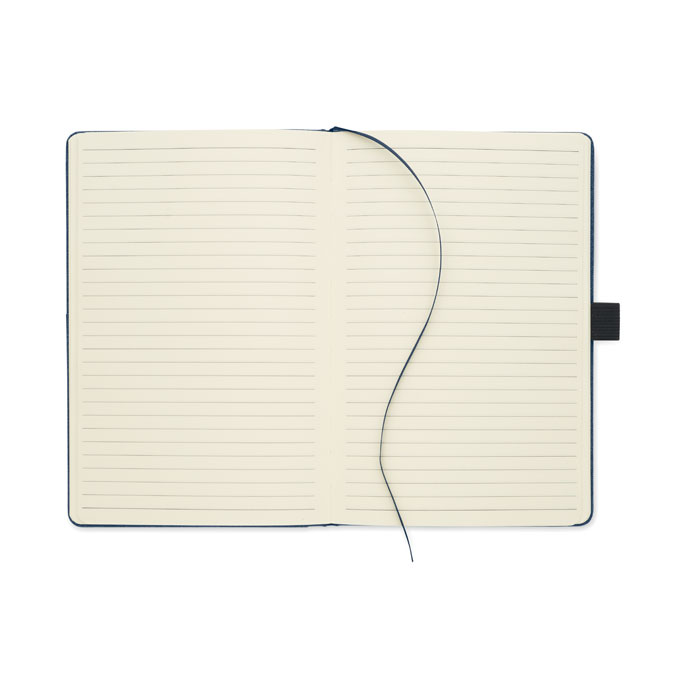 A5 notebook PU front pocket Blu item picture side