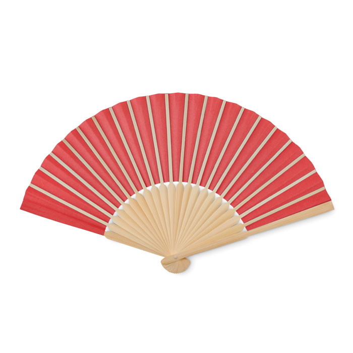 Manual hand fan Rosso item picture side