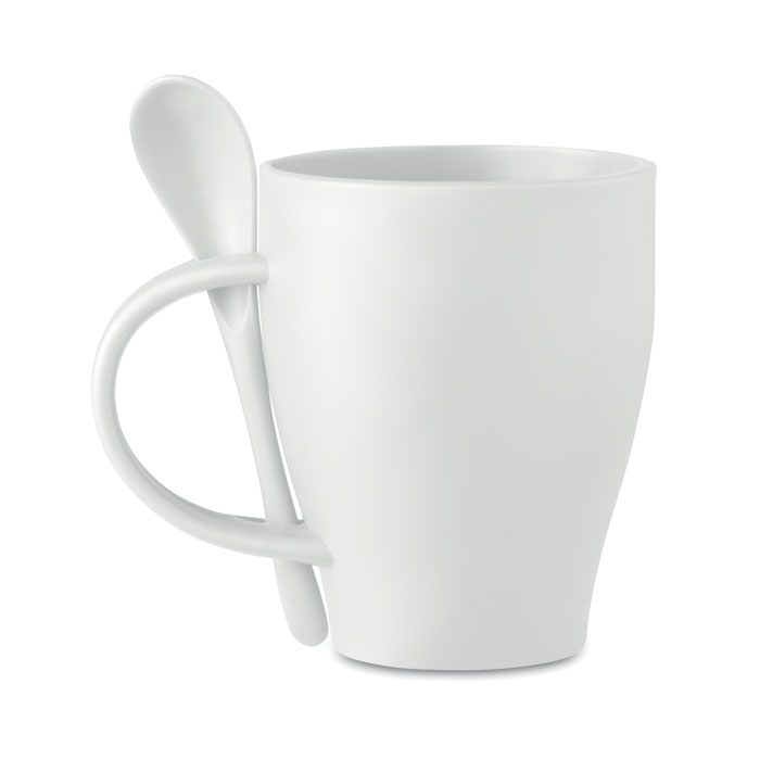 Tazza con cucchiaino white item picture front