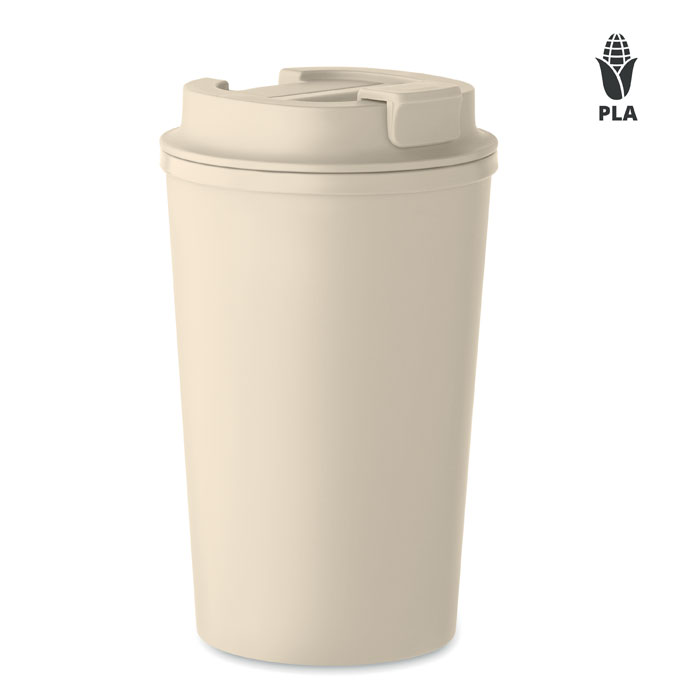 PLA double wall tumbler 350ml Beige item picture front