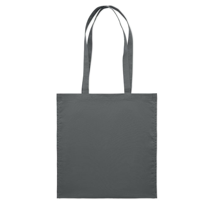 Shopper in cotone c/soffietto dark grey item picture back