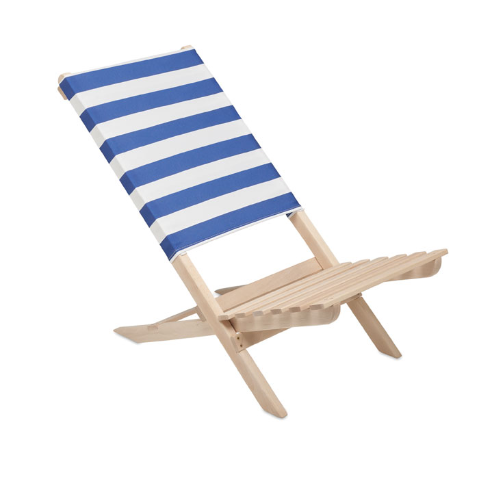 Sdraio da spiaggia in legno white/blue item picture front