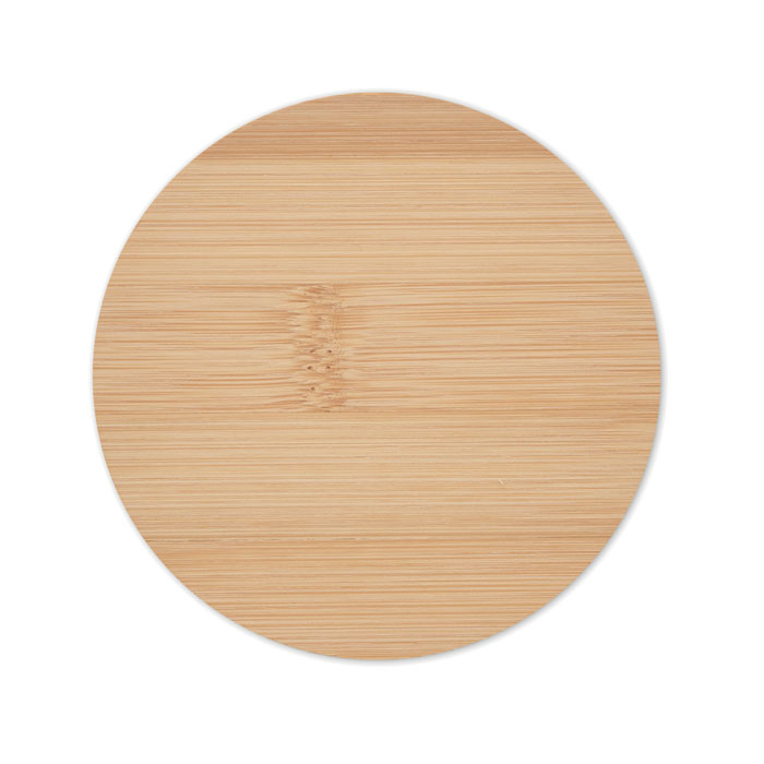 Sottobicchiere rotondo di bambo wood item picture side