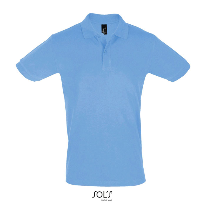 PERFECT MEN POLO 180g sky blue item picture front