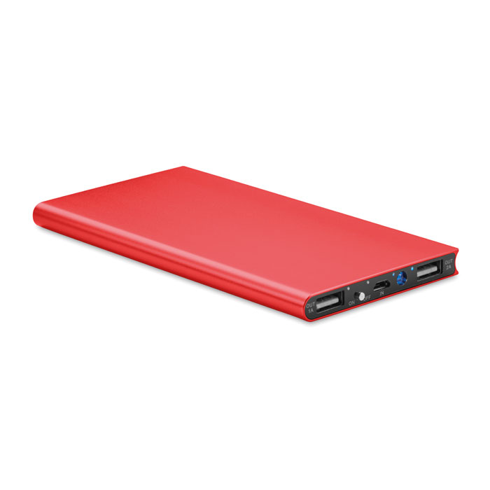 Power bank 8000 mAh Rosso item picture front