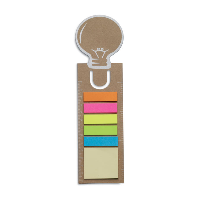 Bookmark with sticky memo pad Beige item picture front