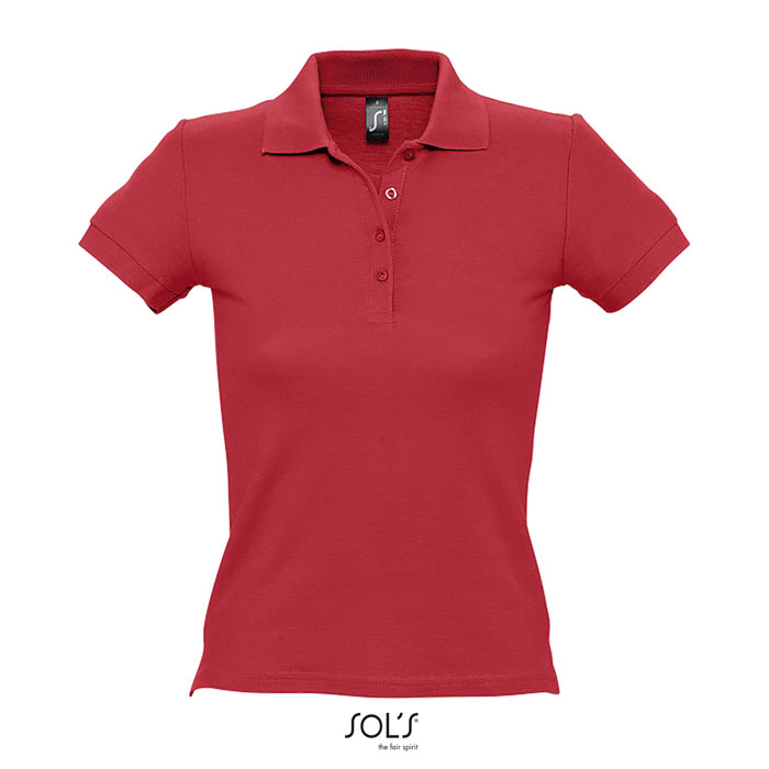 PEOPLE DONNA POLO 210g red item picture front