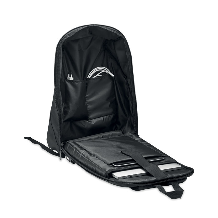 600D RPET backpack trolley Nero item picture 6