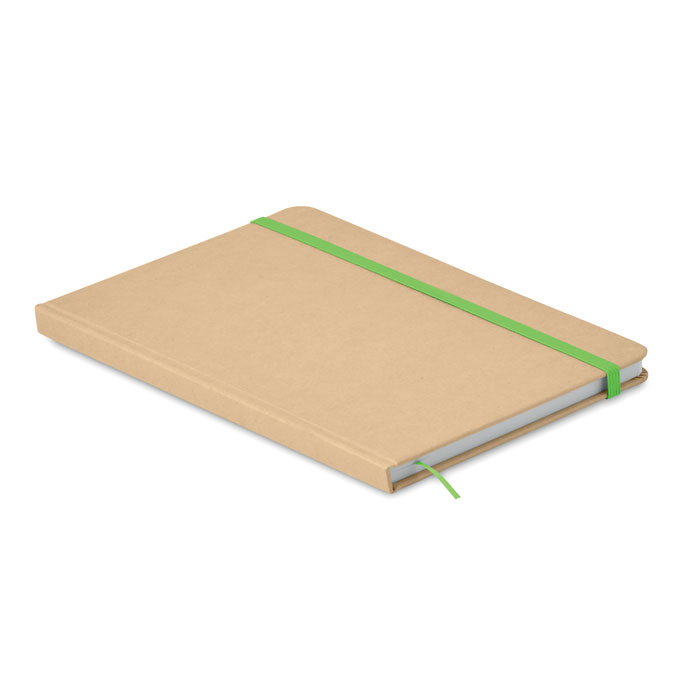 A5 recycled notebook 80 lined Lime item picture top