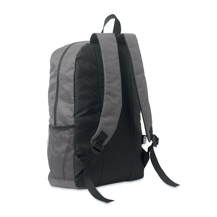 600D RPET polyester backpack Grigio Pietra item picture side