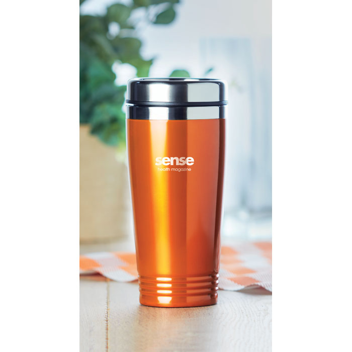 Tazza doppio strato da 400ml Arancio item picture printed