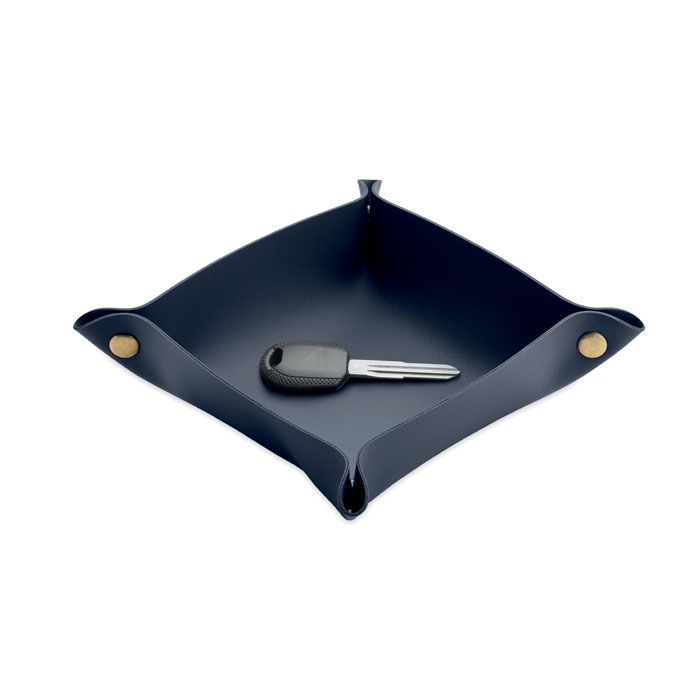 Svuotatasche pieghevole in PU Francese Navy item picture back