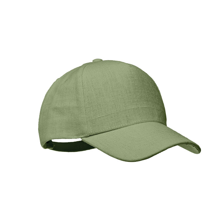 Hemp baseball cap 370 gr/m² Verde item picture front