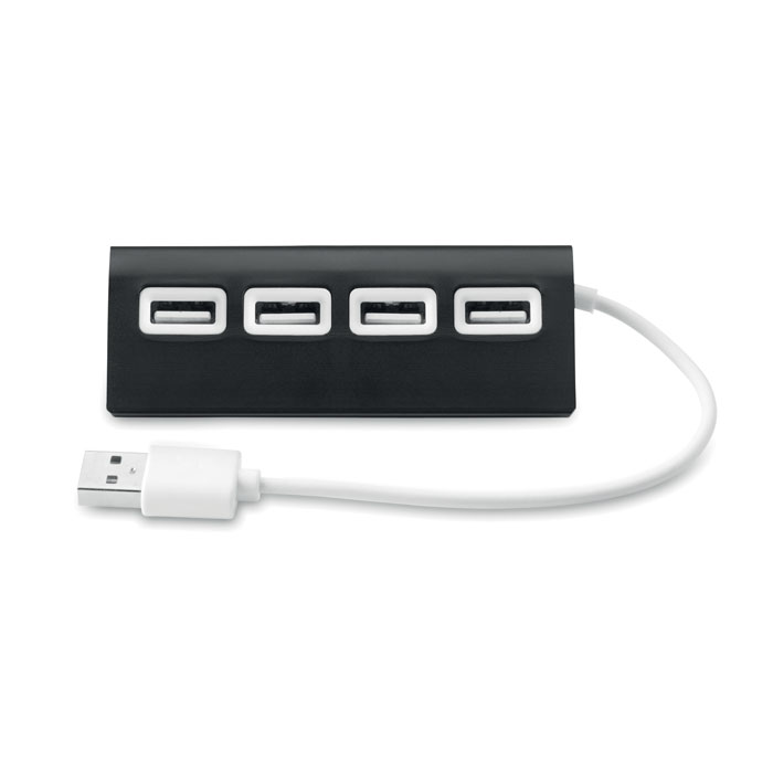 Hub 4 porte USB black item picture side
