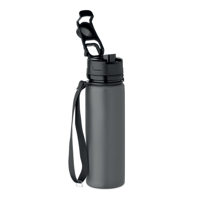 Foldable silicone sports bottle Grigio Pietra item picture back