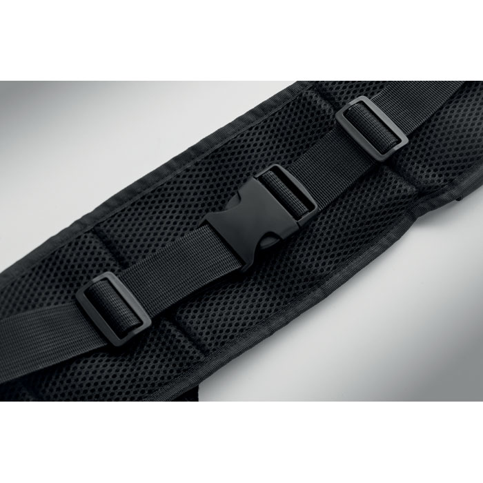 Marsupio sportivo 420D RPET Nero item picture open