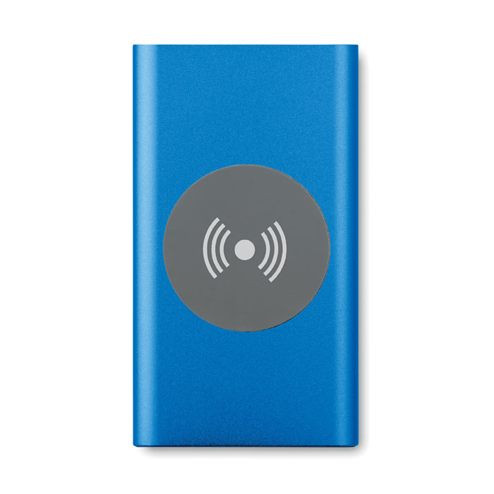Power Bank wireless 4000mAh royal blue item picture side