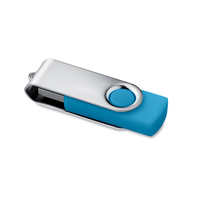 Techmate. USB flash 16GB turquoise item picture front