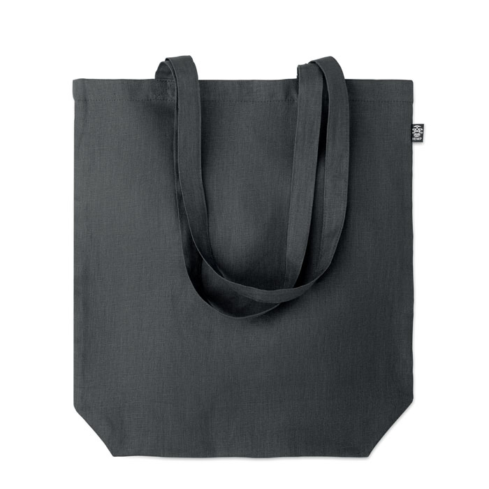 Shopper in 100% canapa Nero item picture side