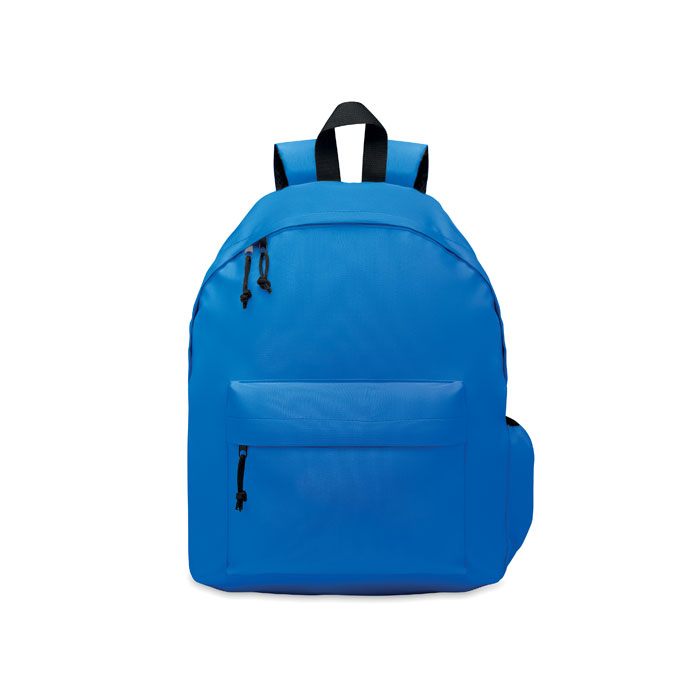 600D RPET polyester backpack Blu Royal item picture side