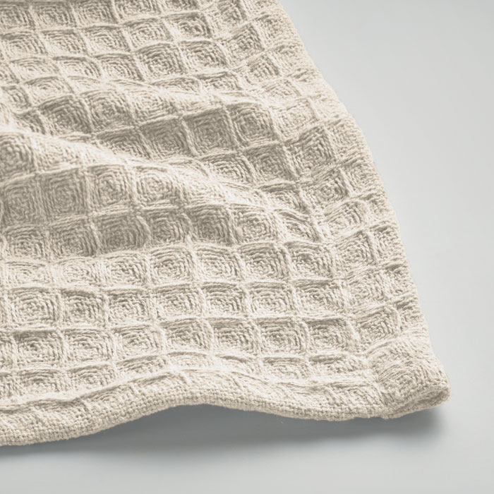 Cotton wafle blanket 350 gr/m² Beige item detail picture