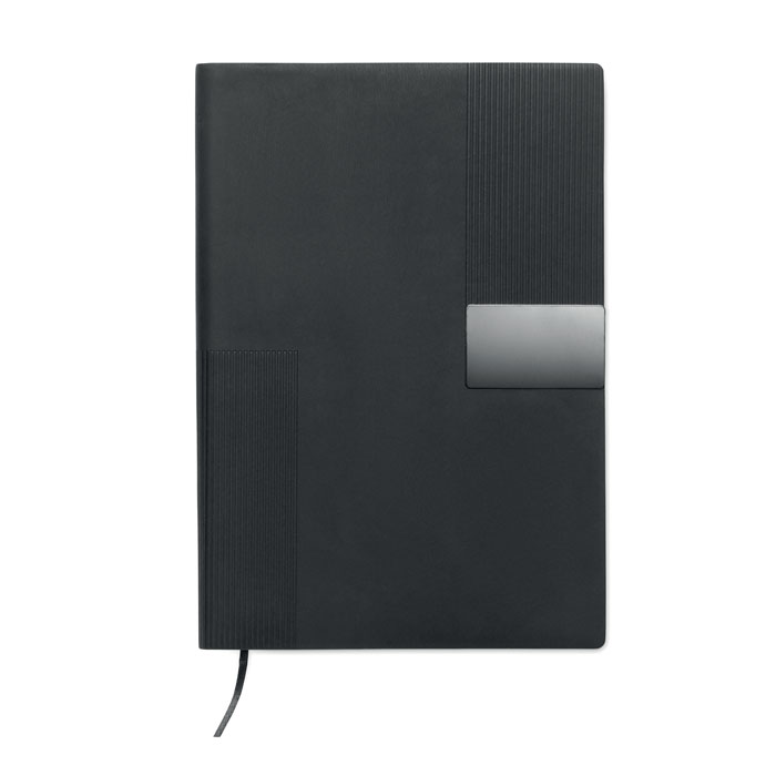 Notebook A5 in morbido PU Nero item picture top